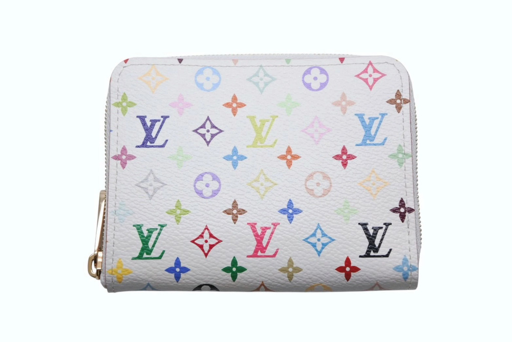 LOUIS VUITTON Zippy Wallet Coin Case Monogram Multicolor Takashi Murakami